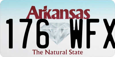 AR license plate 176WFX