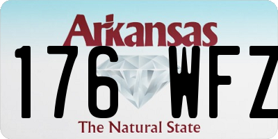 AR license plate 176WFZ
