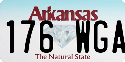 AR license plate 176WGA