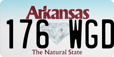 AR license plate 176WGD