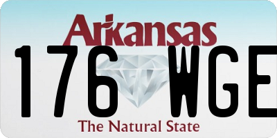 AR license plate 176WGE