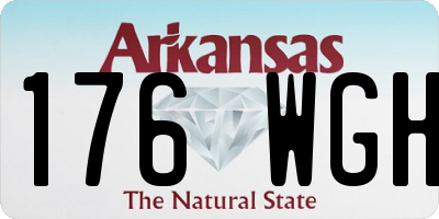 AR license plate 176WGH