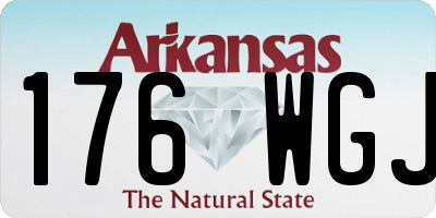 AR license plate 176WGJ