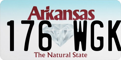 AR license plate 176WGK
