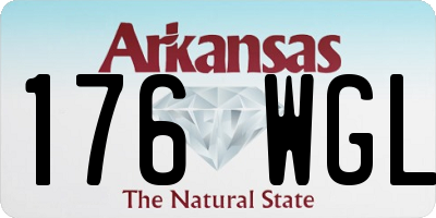 AR license plate 176WGL
