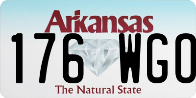 AR license plate 176WGO