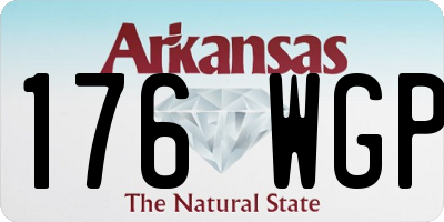 AR license plate 176WGP