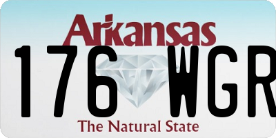 AR license plate 176WGR