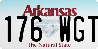 AR license plate 176WGT