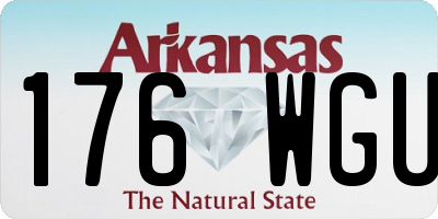 AR license plate 176WGU
