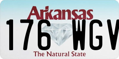AR license plate 176WGV