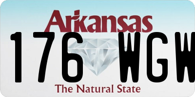AR license plate 176WGW