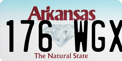 AR license plate 176WGX