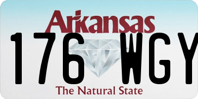 AR license plate 176WGY
