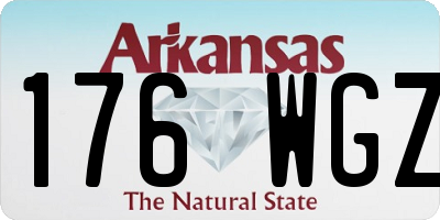AR license plate 176WGZ
