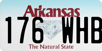 AR license plate 176WHB