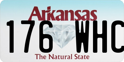 AR license plate 176WHC