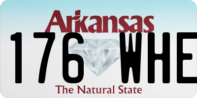 AR license plate 176WHE
