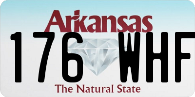 AR license plate 176WHF