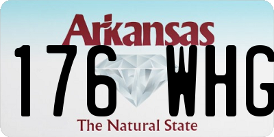 AR license plate 176WHG