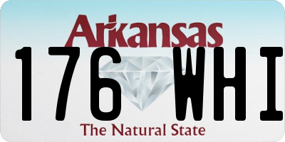 AR license plate 176WHI