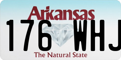 AR license plate 176WHJ