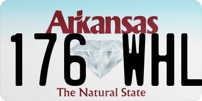 AR license plate 176WHL