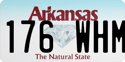 AR license plate 176WHM