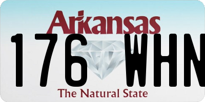 AR license plate 176WHN