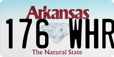 AR license plate 176WHR
