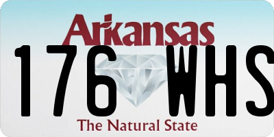 AR license plate 176WHS