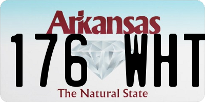 AR license plate 176WHT