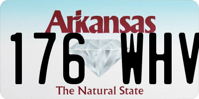 AR license plate 176WHV