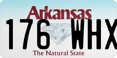 AR license plate 176WHX