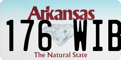 AR license plate 176WIB