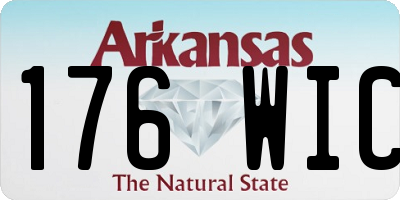 AR license plate 176WIC