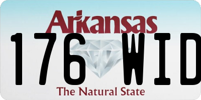 AR license plate 176WID