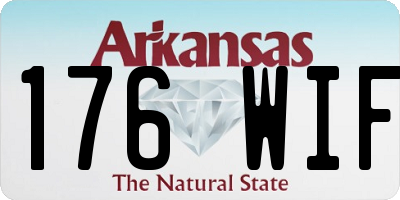 AR license plate 176WIF