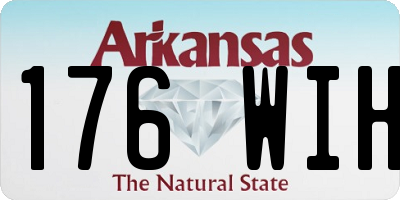 AR license plate 176WIH