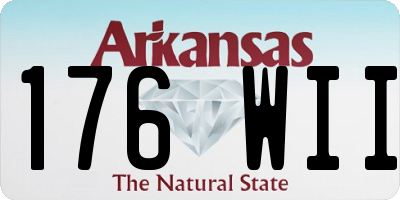 AR license plate 176WII