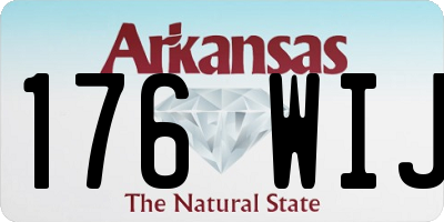 AR license plate 176WIJ