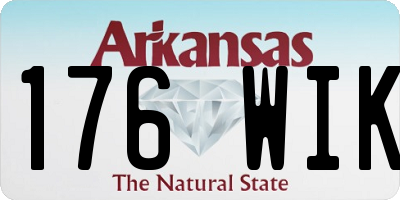 AR license plate 176WIK