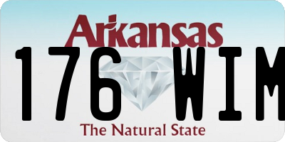 AR license plate 176WIM