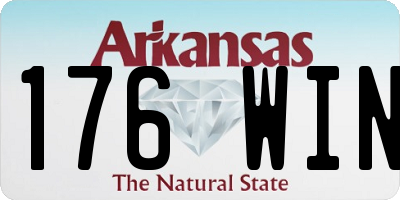 AR license plate 176WIN