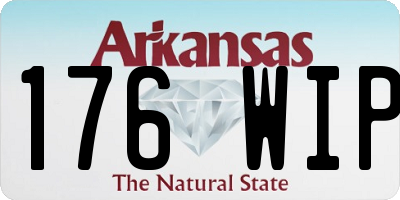 AR license plate 176WIP