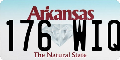 AR license plate 176WIQ