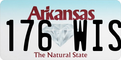 AR license plate 176WIS