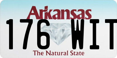AR license plate 176WIT