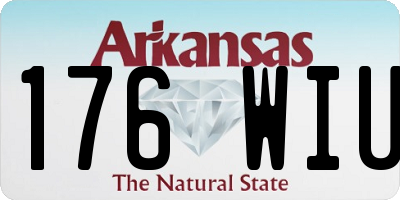 AR license plate 176WIU
