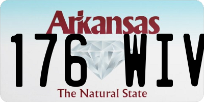 AR license plate 176WIV
